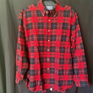 Pendleton Red and Dark Blue Plaid Men's Flannel